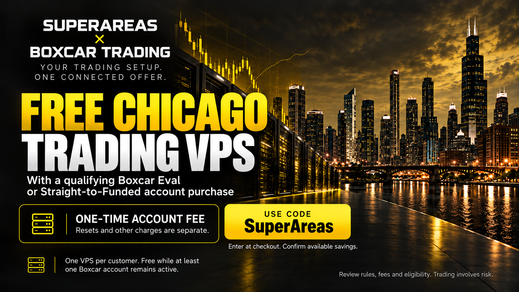 Boxcar Trading. Free Chicago Trading VPS. Use code SUPERAREAS